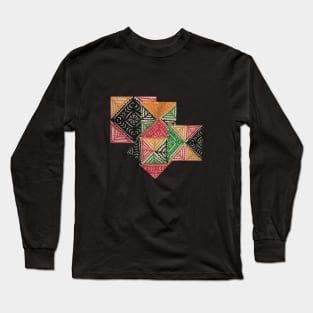 Rilli Quilt Pattern Long Sleeve T-Shirt